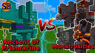 Ancient of Prismarine vs Other Monstrosity  Minecraft Mob Battle [upl. by Adnamra96]