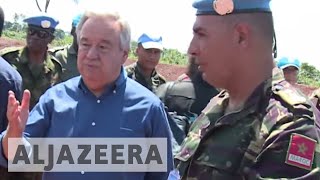 UN chief visits areas of conflict in Central African Republic [upl. by Luz301]