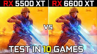 RX 5500 XT vs RX 6600 XT  How Big is the Difference  2021 [upl. by Haggerty]