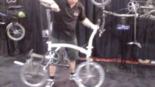 Folding amp Unfolding the Brompton bike [upl. by Vihs]