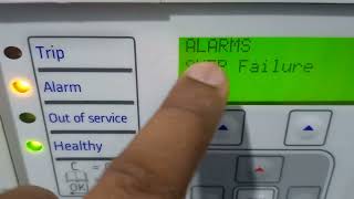 How to reset NIC link failMemory AllocfailBattery alarmSntp fail alarm in micom relay Hindi [upl. by Ahsuas837]