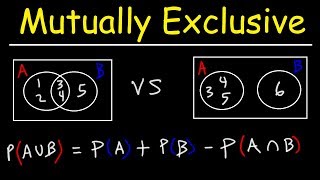 Probability of Mutually Exclusive Events With Venn Diagrams [upl. by Mireille]