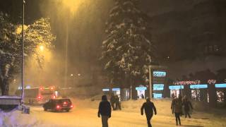 Schneesturm in Davos [upl. by Eniahpets529]