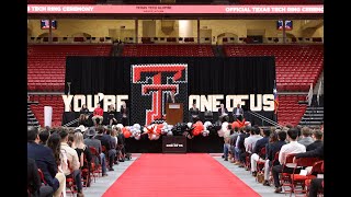 Fall 2024 Official Texas Tech Ring Ceremony [upl. by Ynneb943]