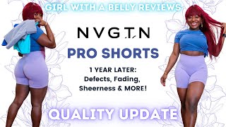 QUALITY UPDATE NVGTN  Grey Lilac and Aqua Pro Shorts Activewear Review  NVGTN Pro Shorts Review [upl. by Eryn]