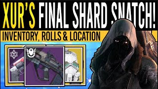 Destiny 2 XURS NEW WEAPONS amp 70 STAT ARMOR 31st May Xur Inventory  Armor Loot amp Location [upl. by Oiciruam]