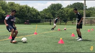 Preseason Soccer Drills  Passing  Receiving  Fitness On The Ball [upl. by Toll]