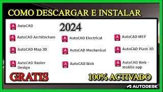 ✅ Como descarga AutoCAD Electrical Autocad Architecture Autocad Mechanical 2023 2024 activado [upl. by Tare940]