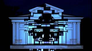 Architectural projection mapping simulation [upl. by Bailie]