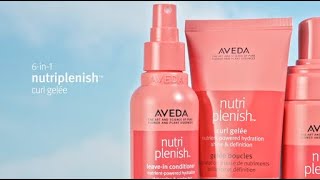 Simple Curly Hair Care with Nutriplenish Curl Gelée  Aveda [upl. by Ominorej677]