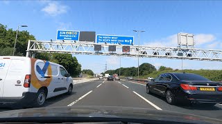 HDriving on M1 and M6 Motorway in England for 1 hour at national speed The North West [upl. by Cirad487]