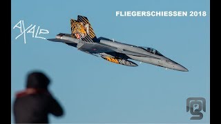 FLIEGERSCHIESSEN AXALP 2018 WILDGÄRST OVER HEAD INSANITY  SWISSPOWERJET [upl. by Ahsinirt]