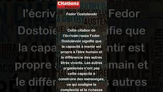 Le mensonge est le seul privilège qui distingue lhomme de tous les autres organismes [upl. by Leroj]