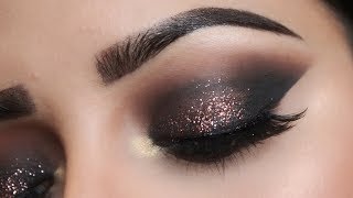 Easy Glitter Smokey Eyes HINDI  Deepti Ghai Sharma [upl. by Cnut11]