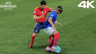 FC 24  Espanha vs França  Semifinal UEFA EURO 2024 4K [upl. by Enywad937]