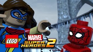 LEGO Marvel Super Heroes 2 Spiderman Ms Marvel amp White Tiger Stops Prison Break [upl. by Kermit587]