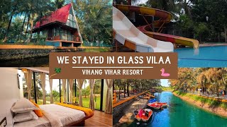 We stayed in Lakeview glass villa  Vihang vihar resort  Resort near Mumbai  Pet friendly travel [upl. by Attiuqahs641]