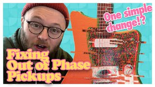 How to fix out of phase pickups  electric guitar [upl. by Erdnassac]