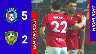 HIGHLIGHTS  SABAH FC 5  2 KEDAH FC  LIGA SUPER 20242025 [upl. by Ardnuaek672]