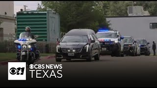 Procession for Dallas officer Darron Burks [upl. by Bechler304]