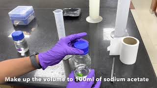 How to prepare sodium acetate solution for DNA isolation [upl. by Yleoj]