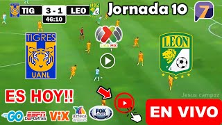 Tigres vs León en vivo donde ver a que hora juega Tigres UANL vs León Apertura 2024 Liga MX [upl. by Asaret]