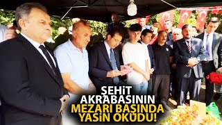 Ekrem İmamoğlu akrabası olan Şehit Piyade Üsteğmen Ömer Fatih Ayarın mezarında Yasini Şerif okudu [upl. by Ervin]