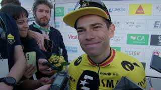 Wout van Aert  Interview at the finish  Stage 3  Volta ao Algarve em Bicicleta 2024 [upl. by Okihcas]