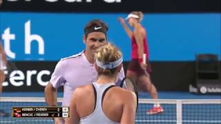 Germany v Switzerland mixed doubles highlights Final  Mastercard Hopman Cup 2018 [upl. by Tabitha]