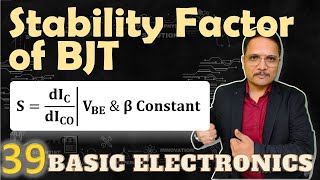 Stability Factor of BJT  Stability Factor for Common Emitter Configuration  DC Load Line of BJT [upl. by Moreno]