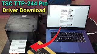 TSC Ttp244 Pro Thermal Printer Driver Download [upl. by Einahpts]