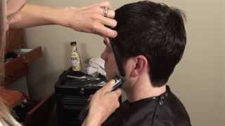 HOW TO CUT Mens Medium  Long Hair with Scissors  Hair Tutorial [upl. by Odnala581]