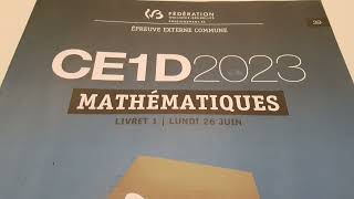 Q 2 22 23 et 25 du CE1D mathématique 2023 Fractions [upl. by Notgnirra]