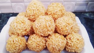 भयंकर ठण्ड में बनाये मुरमुरा के लड्डू  Murmura Laddu Recipe  laiya के लड्डू [upl. by Jelsma]