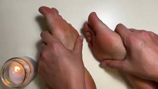 ASMR Foot and toe massage massage at home relaxation massage with oil [upl. by Vania]