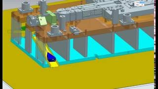 drop simulation of scrap shedding and part [upl. by Aicenod61]