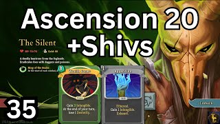 Slay The Spire Climb to A20  Ascension 20  Silent Finale [upl. by Wira]