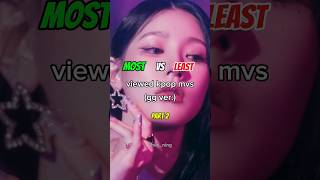 Most vs Least viewed kpop MVs  PART 2 gg ver kpop gidle babymonster ive [upl. by Nodnahs]