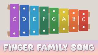 How to play the Finger Family Song on a Xylophone Easy Song Tutorial [upl. by Wandy]