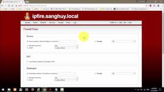 Lab 8 IP Fire Firewall Rules [upl. by Retsbew]