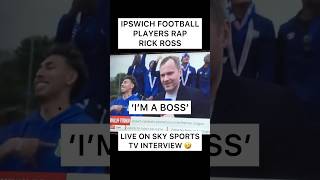 Ipswich Football Players Cut Off Sky Sports TV Presenter Live On Air amp Start Rapping Rick Ross 😂 [upl. by Thgiwed]