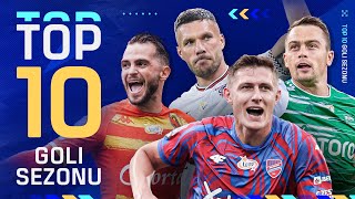 NAJLEPSZE GOLE SEZONU 202223  Podolski Gajos Piasecki Imaz  TOP 10  Ekstraklasa [upl. by Thomey]