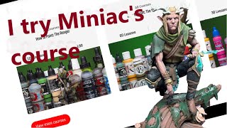 I took Miniac course on how to paint the wood elf ranger [upl. by Bethezel]