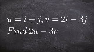 Subtracting the two vectors with a scalar and graphing [upl. by Notsnhoj]