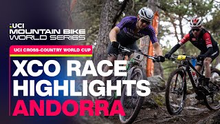 Mens XCO Race Highlights Andorra  UCI Mountain Bike World Series [upl. by Eeimaj]