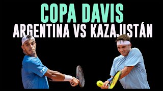 Copa Davis 2024  Argentina vs Kazajistán  Reaccionando en vivo [upl. by Dominik]