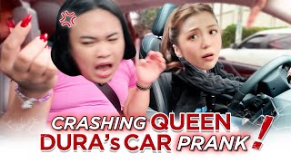 CRASHING QUEEN DURAS NEW CAR PRANK [upl. by Lonni]