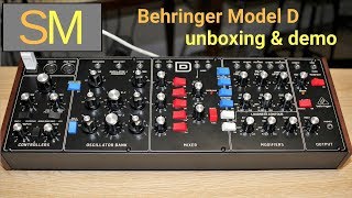 Behringer Model D unboxing amp demo [upl. by Esinnej297]