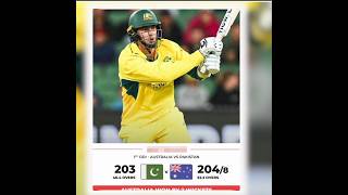 PAKvsAUS Australia beat Pakistan by 2 wickets Aus leads the 3match ODI series against Pak by 10 [upl. by Lebbie167]