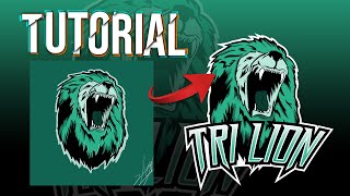 Como VECTORIZAR LOGO y MASCOT LOGO Paso a paso 12 [upl. by Atiuqam]